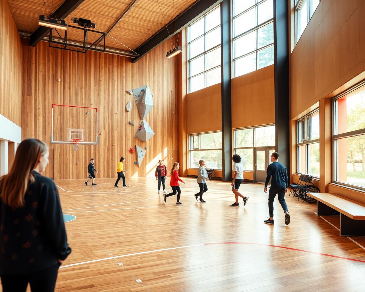 Sports court at the Hub